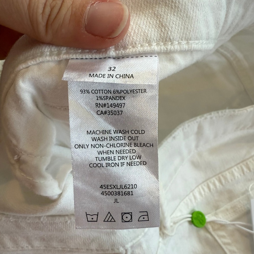 NWT SAM EDELMAN The Derby Bermuda White Denim Shorts Size 32‎ - Picture 6 of 7